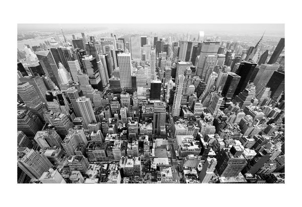 Tapete 'USA, New York: schwarz - weiß'