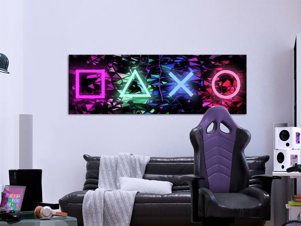 Kunstdruck auf Leinwand 'Fun Symbols Narrow'