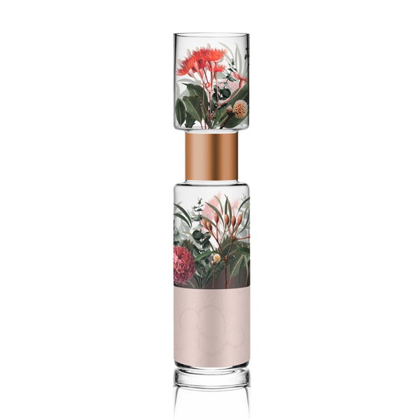 Glass vase 'Botanic Radiance' by Goebel 4x15x4 inches