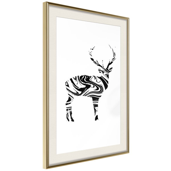 Poster 'Marble Stag'