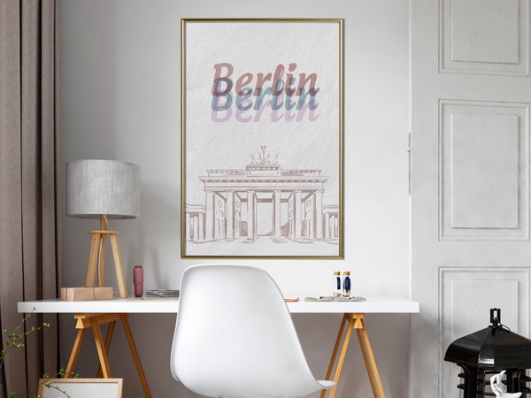 Poster 'Pastel Berlin'