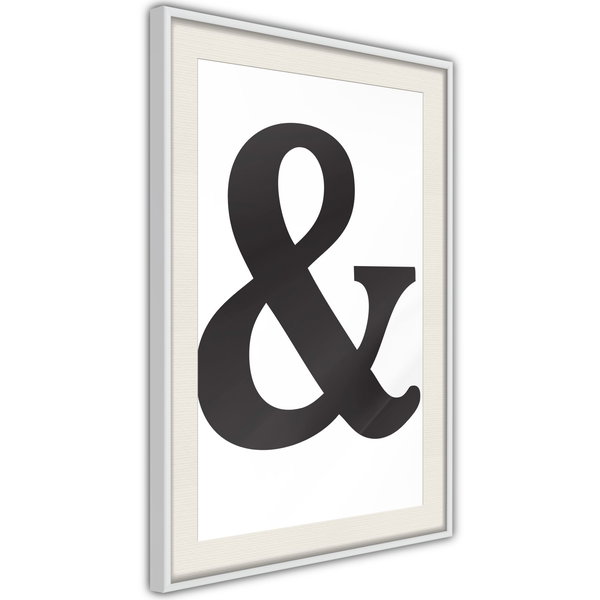 Poster 'Ampersand (Black)'