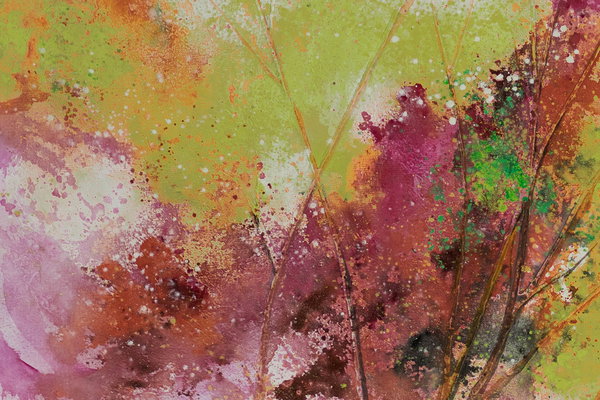 Großzügig aufgetragene Farben