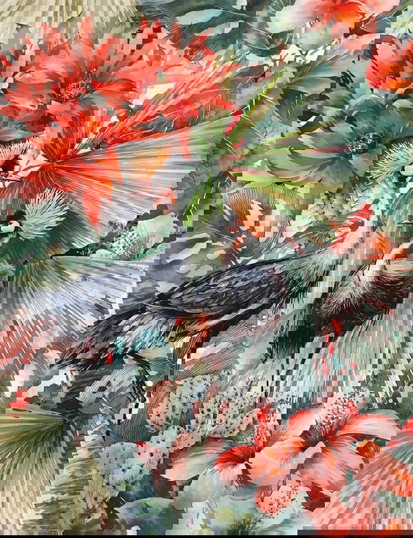 Tapete 'Bird Multicolor' 200x260cm