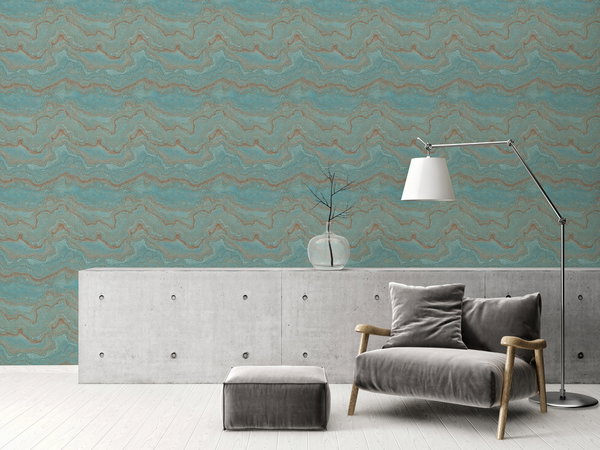 Tapete 'Oceanic Waves' 53x1005cm