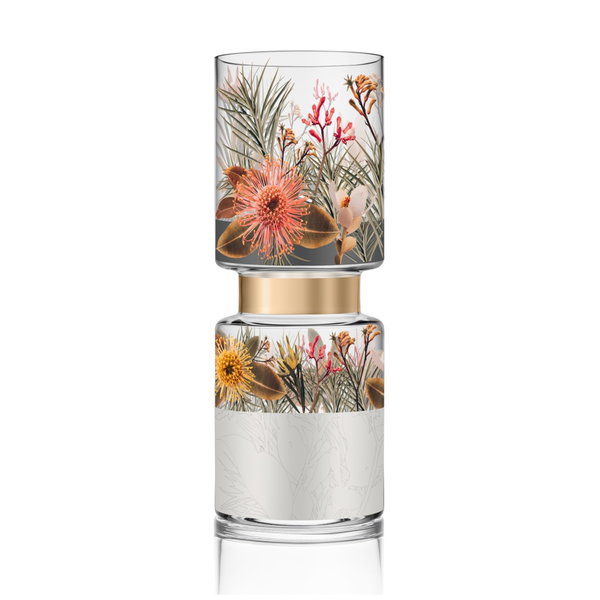 Vaso di vetro 'Sunburst Charm' di Goebel 15x40x15cm