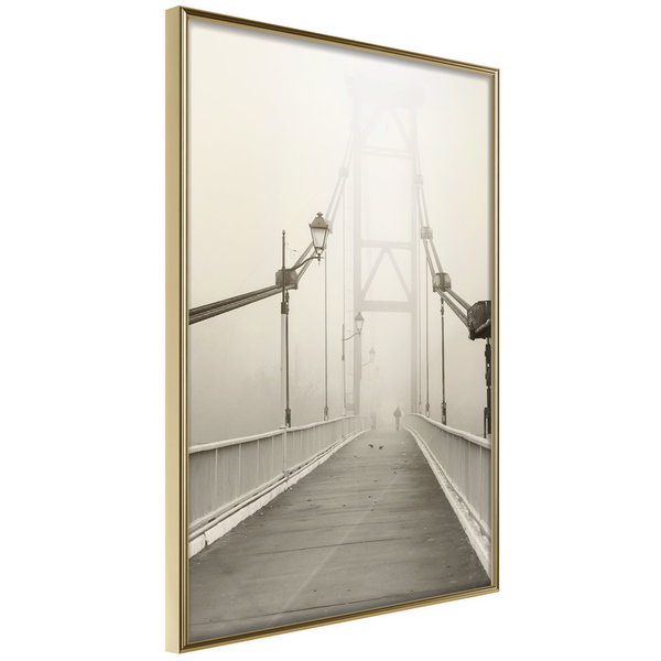 Poster 'Bridge Disappearing into Fog'