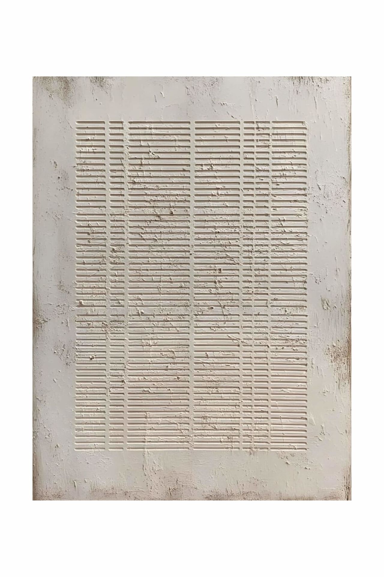 Handgeschilderd schilderij 'Wabi-Sabi Reliëf 4' | incl. certificaat van echtheid komt in de ruimte goed tot zijn recht.
