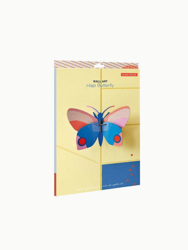 Wanddeko Papier 'Leuchtender Schmetterling'