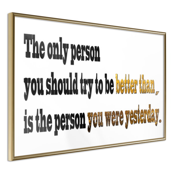 Poster 'Outdo Yourself'