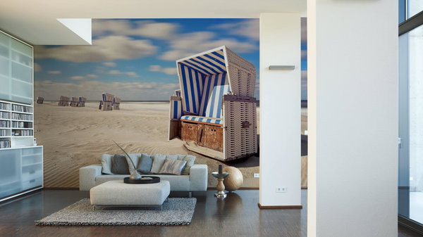 Tapete 'Strandkorb' 400x267cm