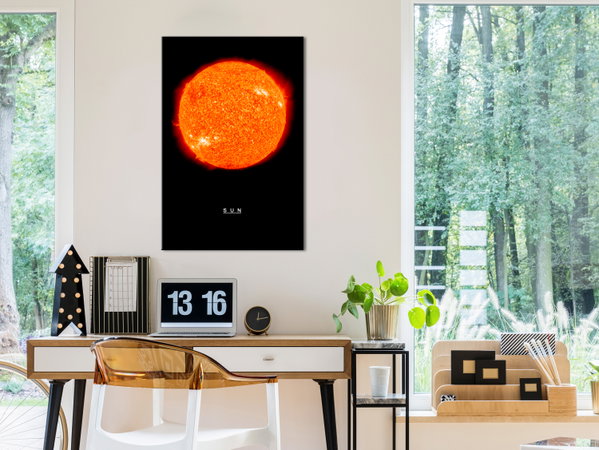 Kunstdruck auf Leinwand 'Sun Vertical'