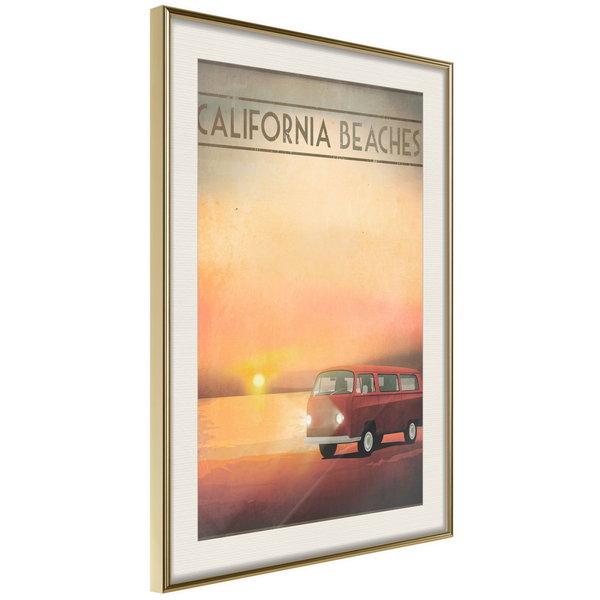 Poster 'California Beaches'
