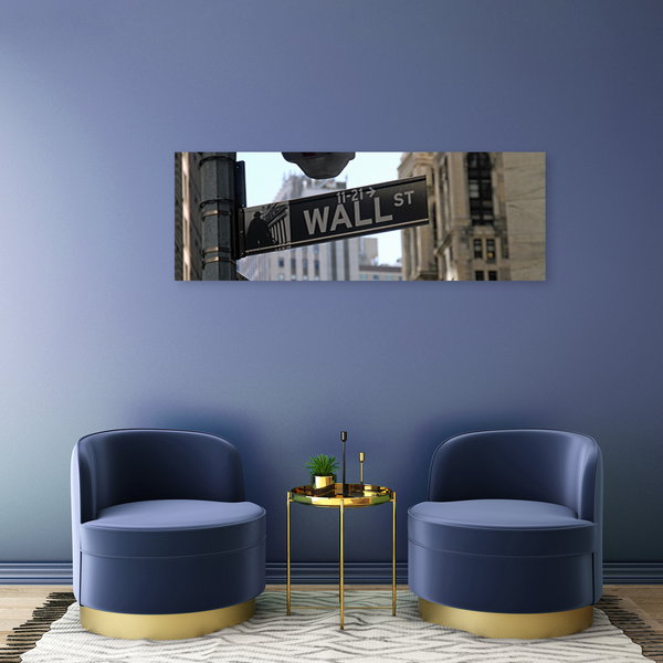 Kunstdruck auf Leinwand 'The Wall St'
