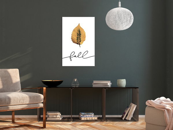 Stampa artistica su tela 'Unusual Leaf Vertical'
