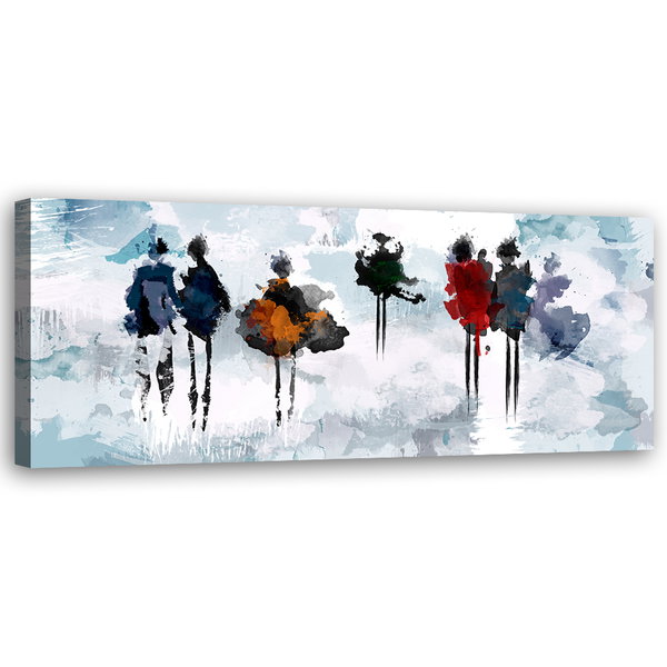 Kunstdruck auf Leinwand 'Vibrant Abstract Fashion'
