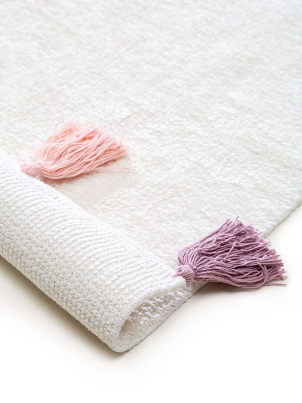 Design Waschbarer Kinderteppich Malu Rosa I