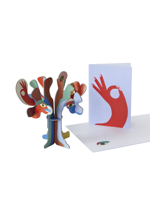 Papierskulptur 'Abstrakter Kosmischer Baum'
