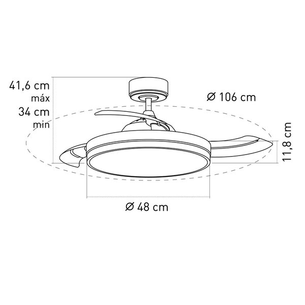 Deckenventilator 'Anayet F'
