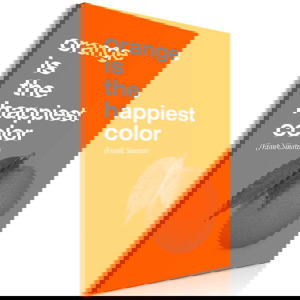 Umjetnički print na platnu 'The Happiest Colour Vertical'