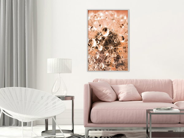 Poster 'Drops on Dandelion'