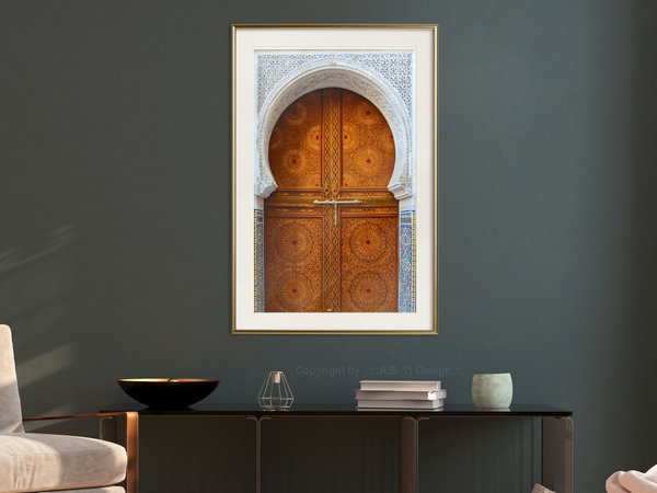 Poster 'Closed Passage (Brown)'