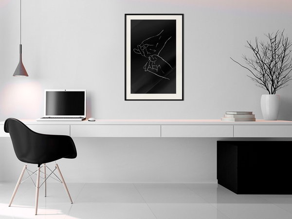 Poster 'Joined Hands (Black)'