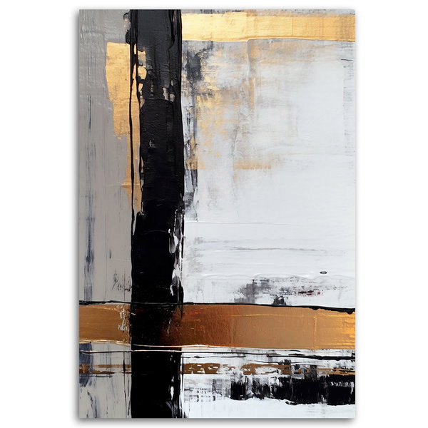 Impression sur toile 'Golden Textured Serenity 2'