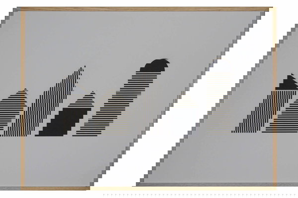 L'art du papier 'Houses in black n white' 50x70cm