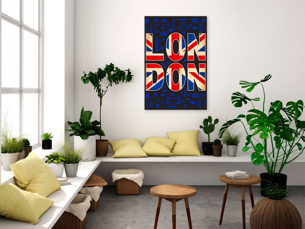 Kunstdruck auf Leinwand 'City of Culture Vertical'