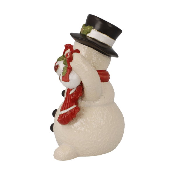 Porzellan Figur 'Snowman’s Luck' von Goebel 9,5x12x7cm