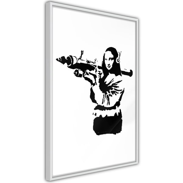 Plakat 'Banksy Mona Lisa with Rocket Launcher'