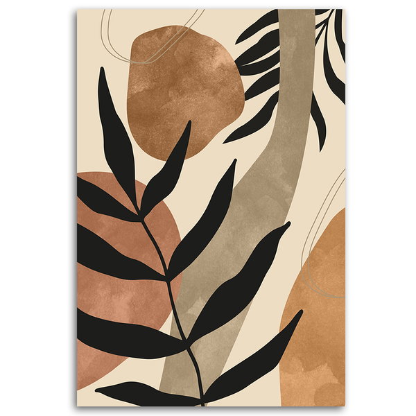 Kunstdruck auf Leinwand 'Botanical Leaf Pattern 2'