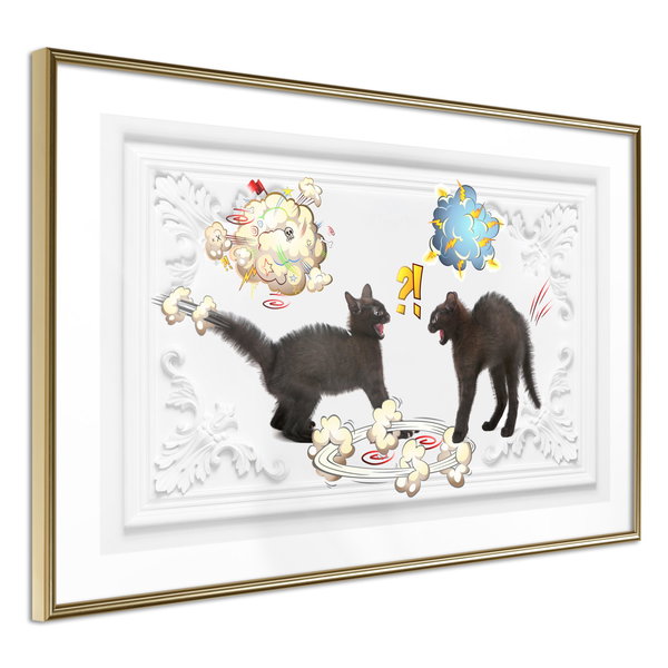 Poster 'Cat Quarrel'