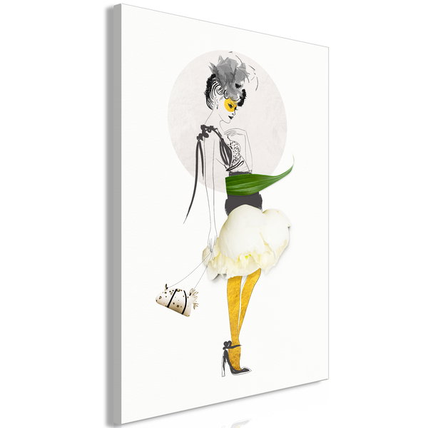 Арт печат върху платно 'Yellow Stocking Vertical'