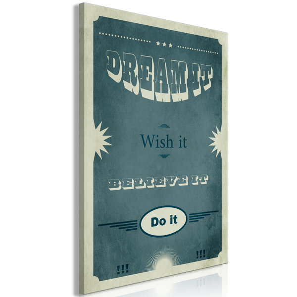 Umělecký tisk na plátně 'Do It Vertical'