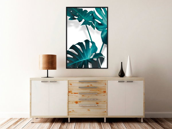Poster 'Turquoise Monstera II'