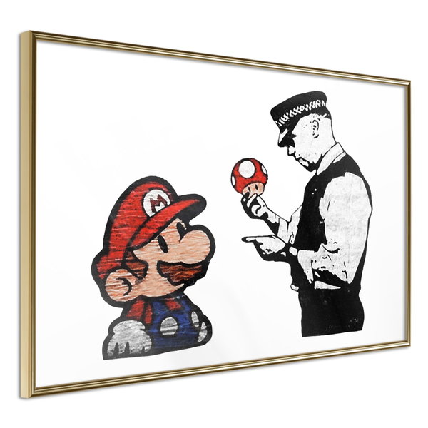 Poster 'Banksy: Mushroom Picker'