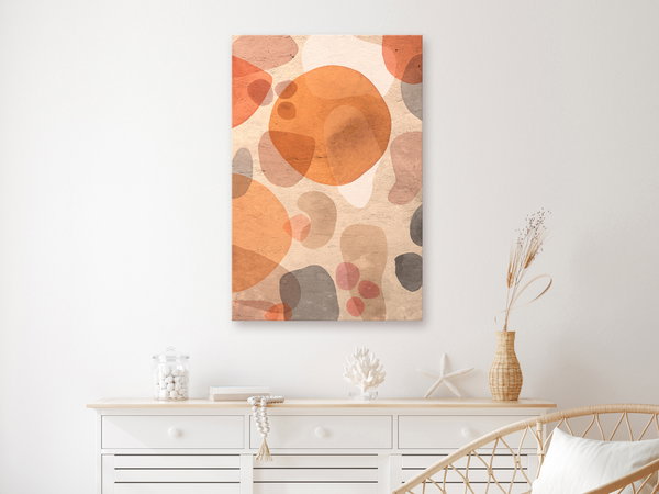 Kunstdruck auf Leinwand 'Amber Kaleidoscope Vertical'