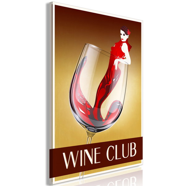 Арт печат върху платно 'Wine Club Vertical'