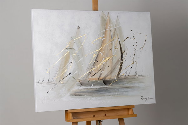 Handgemaltes Gemälde 'On the Sea' 100x75cm | inkl. Echtheitszertifikat