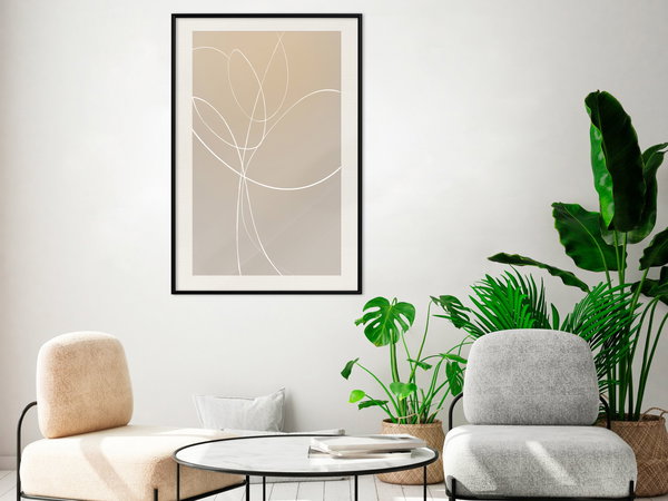 Poster 'White Tulip'