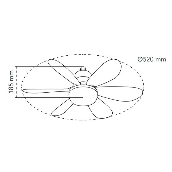 Ventilatore da soffitto 'Nikiya NL1'