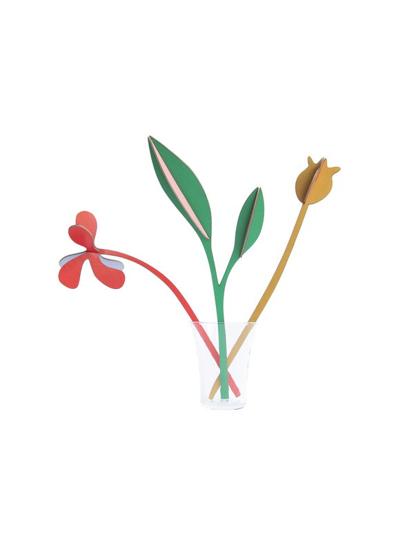 Skulpture od papira 'Minimalist Floral Art'