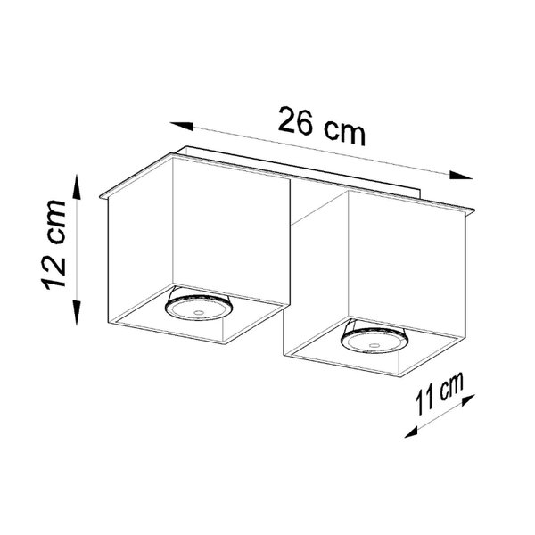 Plafondlamp "QUAD 2"