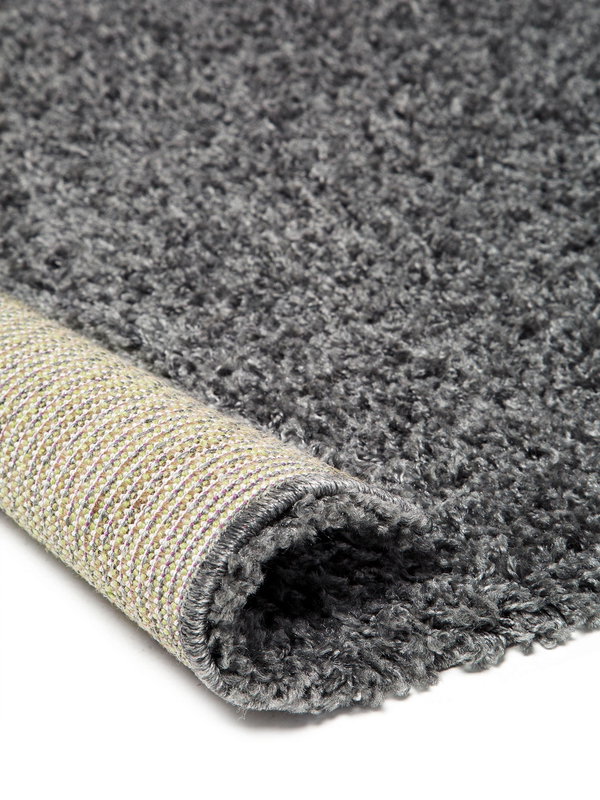 Design Hochflorteppich Swirls Grau