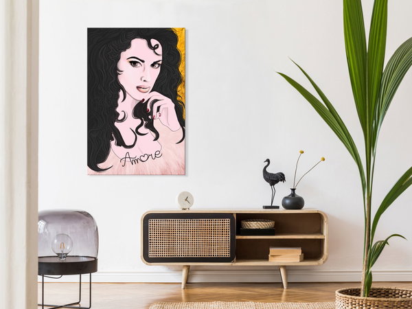 Kunstdruck auf Leinwand 'Amore Mio Vertical'