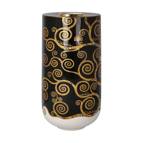 Porzellan Vase 'Golden Spiral Tree' von Gustav Klimt 12x25,5x12cm