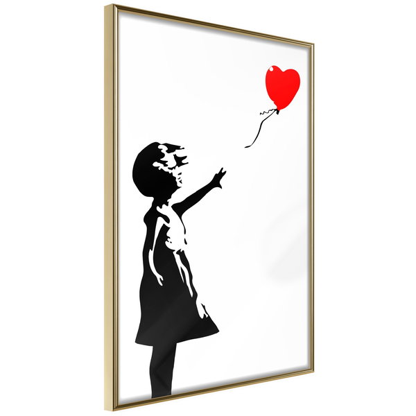 Poster 'Little Girl with a Balloon'