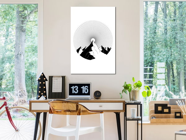 Kunstdruck auf Leinwand 'Mountain at the Zenith Vertical'
